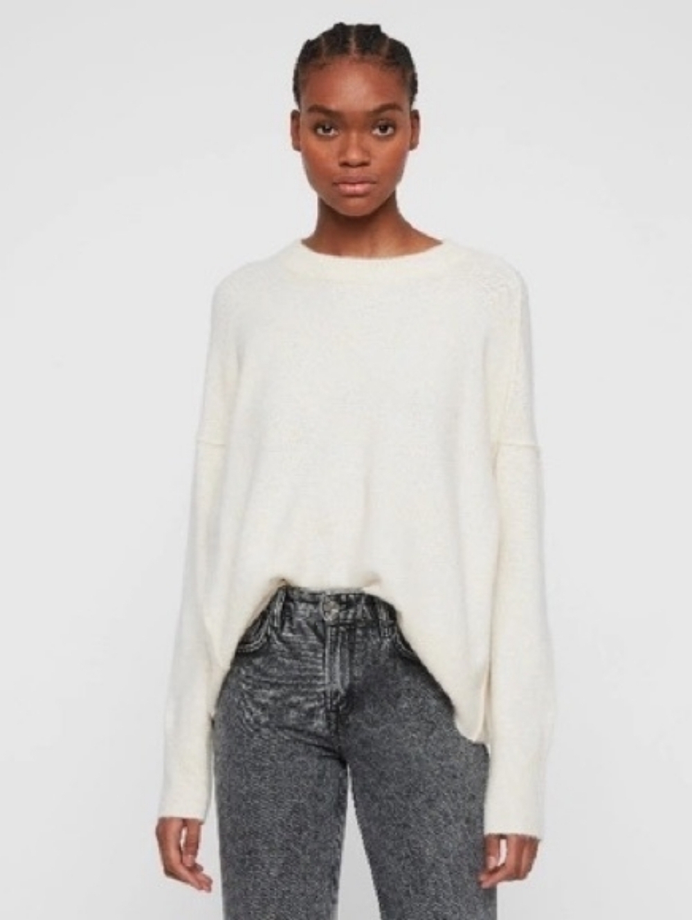 AllSaints Rue Crew Neck Sweater Italian Yarn Small